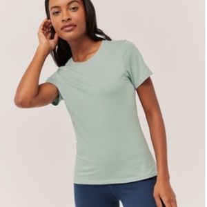 Pact Unisex Blue Mist One For All Softspun Crew Neck Tee NWT!